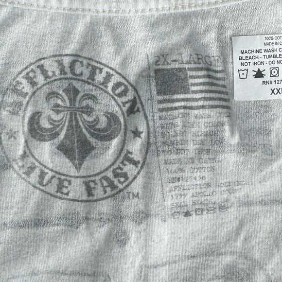 Affliction Men's Short Sleeve Graphic T-shirt -Sizes: 2XL / 3XL- NWT - Picture 9 of 9